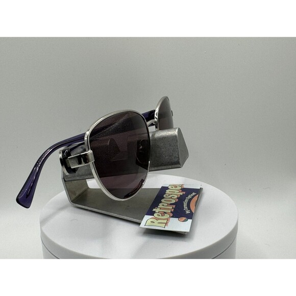 Vintage Y2K Sunglasses NOS 2000s Purple Lens Versace 1246 Butterfly Purple Frame main image 6
